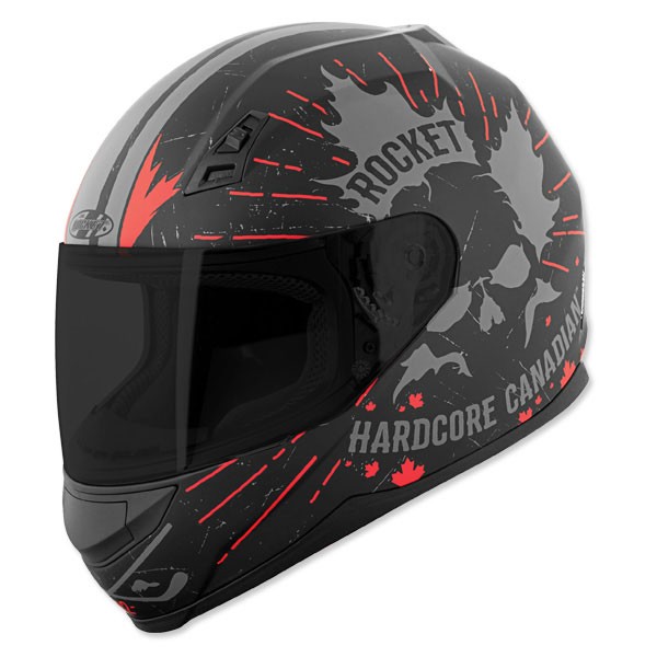7 series hardcore canadian helmet black red xs